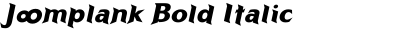 Joomplank Bold Italic
