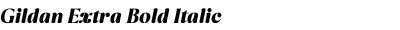 Gildan Extra Bold Italic