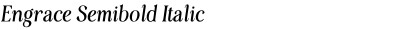 Engrace Semibold Italic