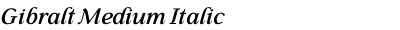 Gibralt Medium Italic