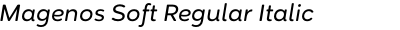 Magenos Soft Regular Italic