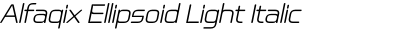 Alfaqix Ellipsoid Light Italic