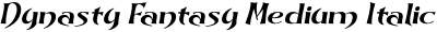 Dynasty Fantasy Medium Italic