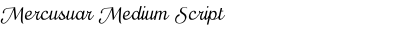 Mercusuar Medium Script