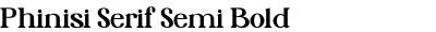 Phinisi Serif Semi Bold