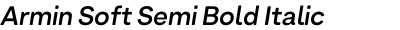 Armin Soft Semi Bold Italic