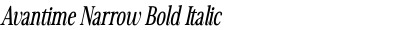 Avantime Narrow Bold Italic