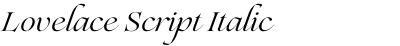 Lovelace Script Italic