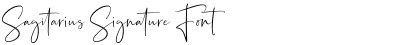 Sagitarius Signature Font
