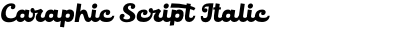 Caraphic Script Italic