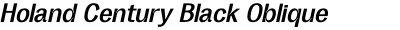 Holand Century Black Oblique