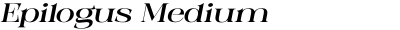 Epilogus Medium Expanded Italic