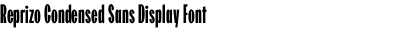 Reprizo Condensed Sans Display Font