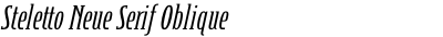 Steletto Neue Serif Oblique