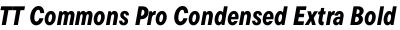 TT Commons Pro Condensed Extra Bold Italic