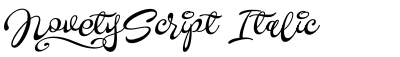 Novety Script Italic Bold