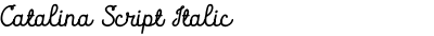 Catalina Script Italic