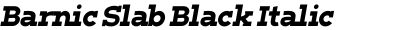 Barnic Slab Black Italic