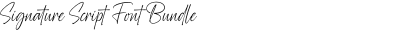 Signature Script Font Bundle