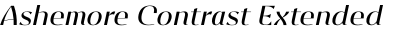 Ashemore Contrast Extended Medium Italic