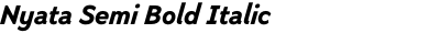 Nyata Semi Bold Italic