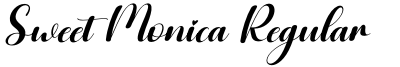Sweet Monica Regular italic