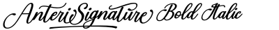 Anteri Signature Bold Italic