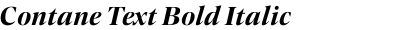 Contane Text Bold Italic