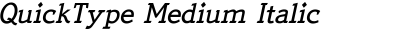 QuickType Medium Italic