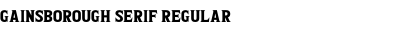 Gainsborough Serif Regular