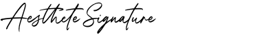 Aesthete Signature