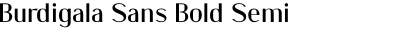 Burdigala Sans Bold Semi Expanded
