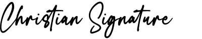 Christian Signature