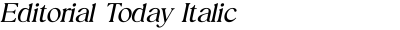 Editorial Today Italic