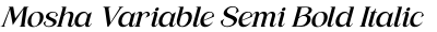 Mosha Variable Semi Bold Italic