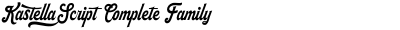 Kastella Script Complete Family