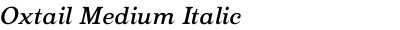 Oxtail Medium Italic
