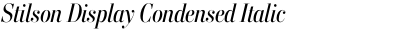 Stilson Display Condensed Italic
