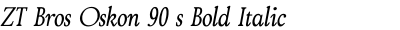 ZT Bros Oskon 90 s Bold Italic