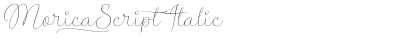 Morica Script Italic