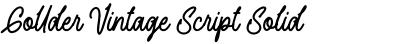 Gollder Vintage Script Solid