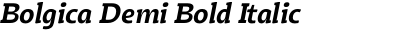 Bolgica Demi Bold Italic