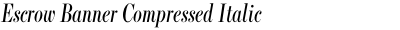 Escrow Banner Compressed Italic