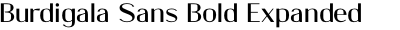 Burdigala Sans Bold Expanded