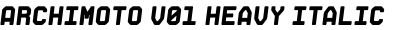 Archimoto V01 Heavy Italic
