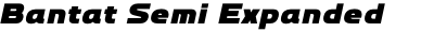 Bantat Semi Expanded Black Italic
