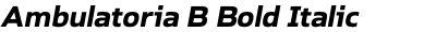 Ambulatoria B Bold Italic