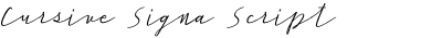 Cursive Signa Script Italic