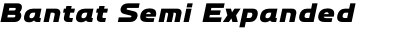Bantat Semi Expanded Extra Bold Italic