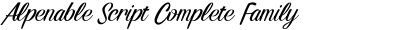 Alpenable Script Complete Family